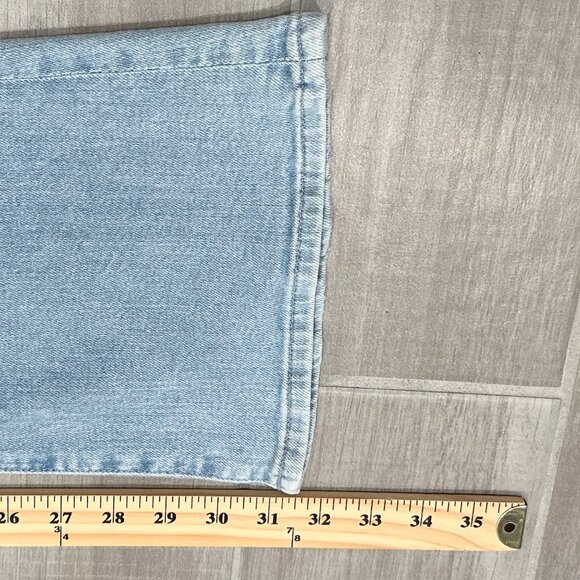 Mother Mid-Rise The Weekender Distressed Flare Jeans in Free Hugs Light Wash - Picture 12 of 14